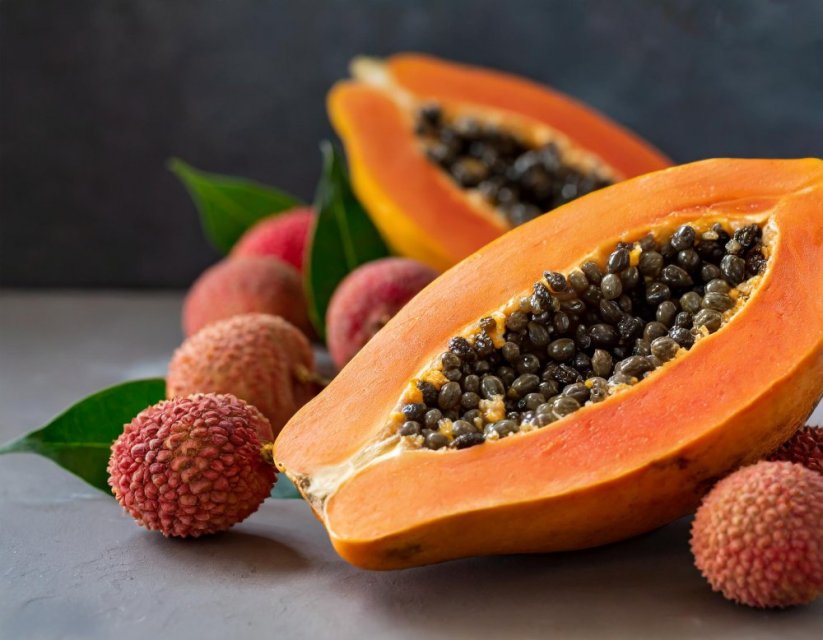 Papaya und Litschi - duftiges Öl
